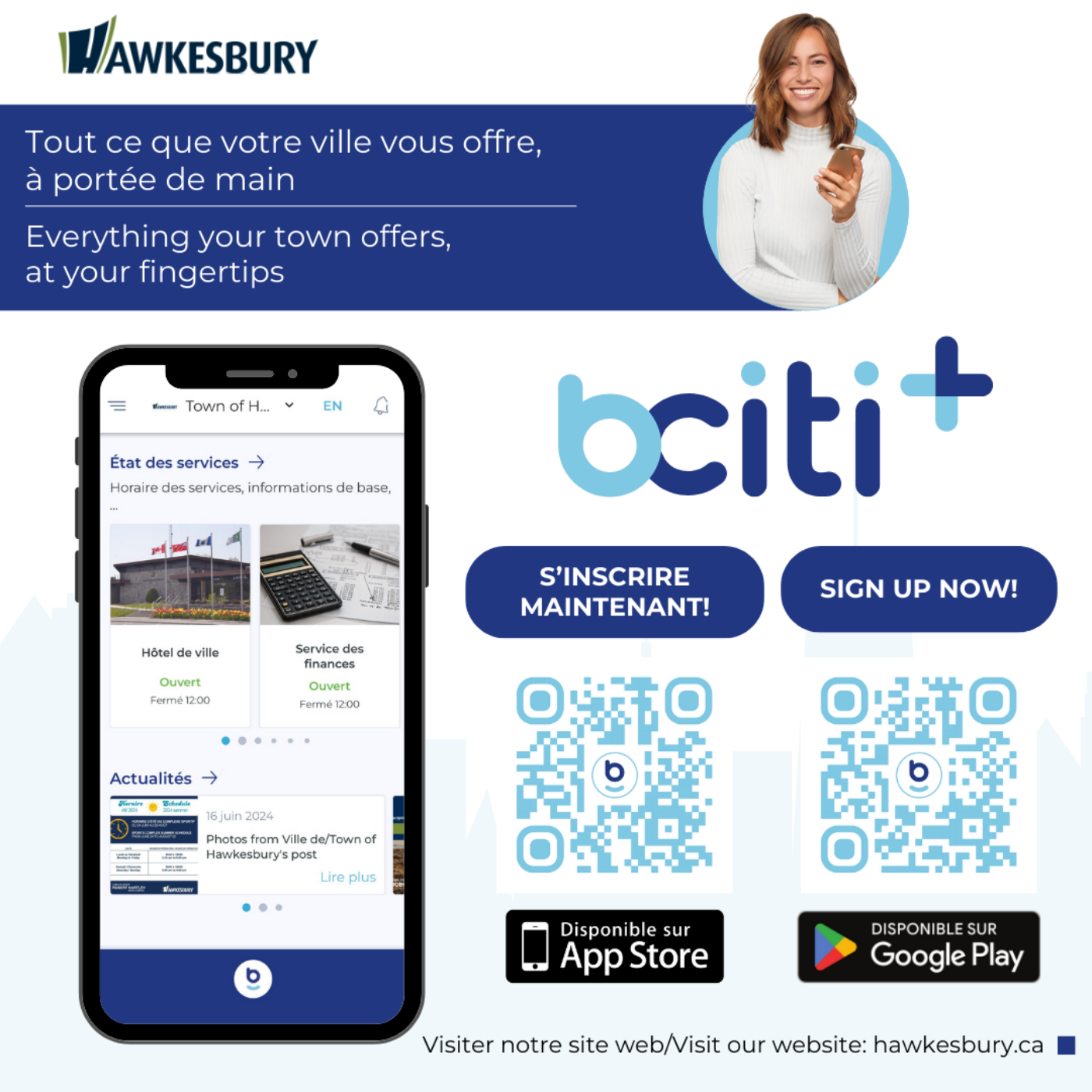 Publication for social networks to encourage people to sign up for bciti+.