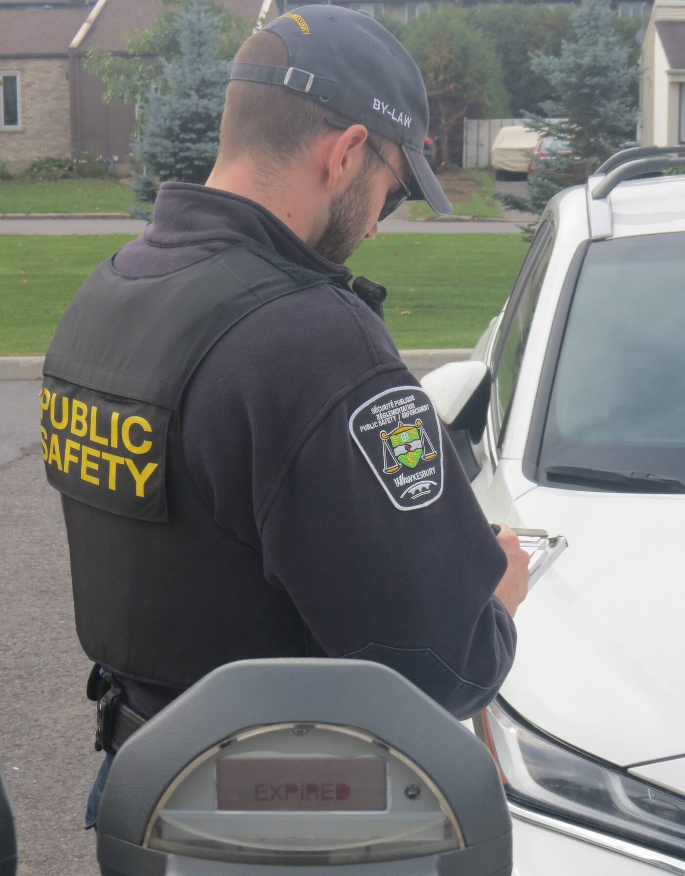 Photo of a Town of Hawkesbury public safety enforcement officer at work