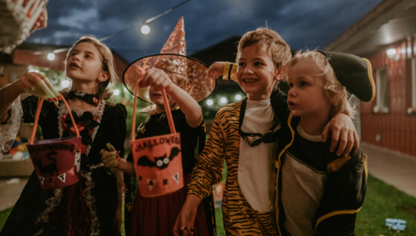Generic image of kids in Halloween costumes